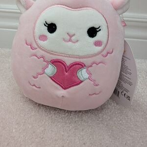 Squishmallows Pink and White Stuffed Animal